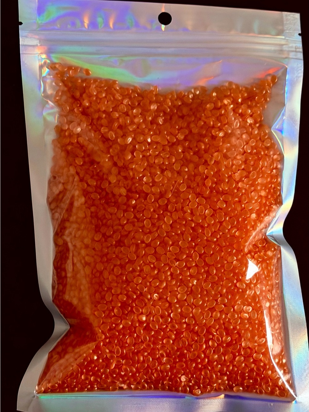 Orange Blossum scented Aroma Beads in Resealable Holographic Bag
